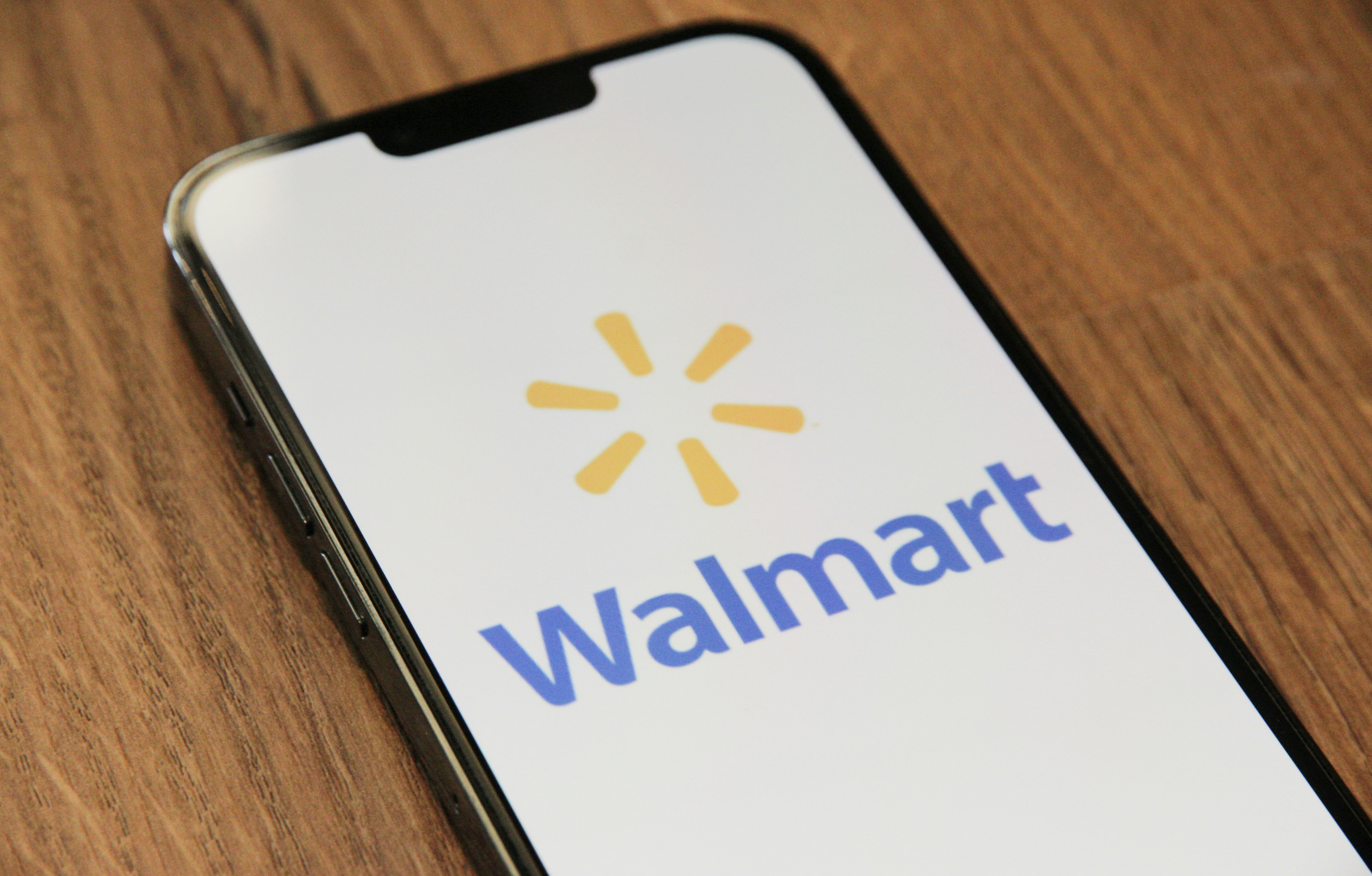 Walmart logo on an iPhone