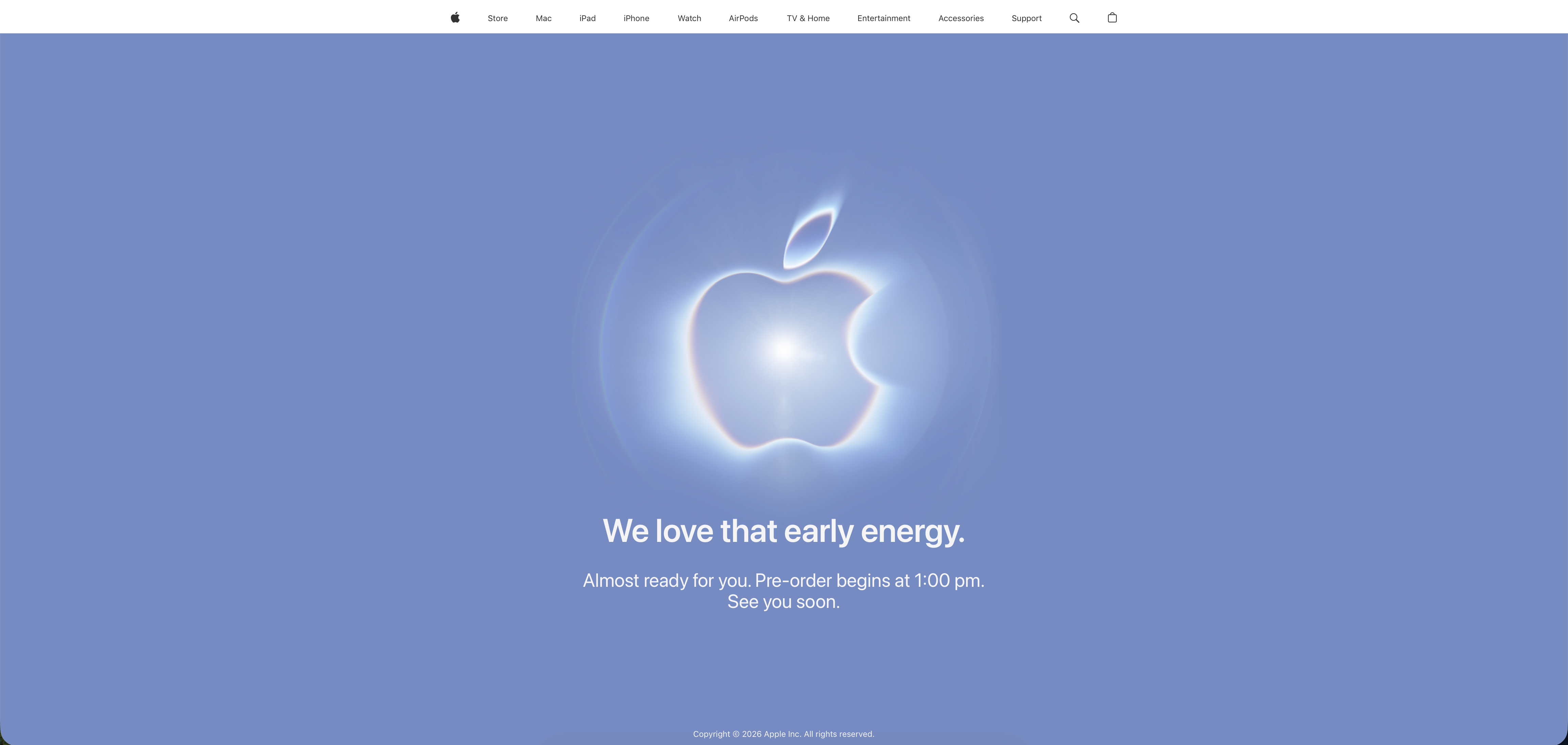 Apple Store is down screenshot