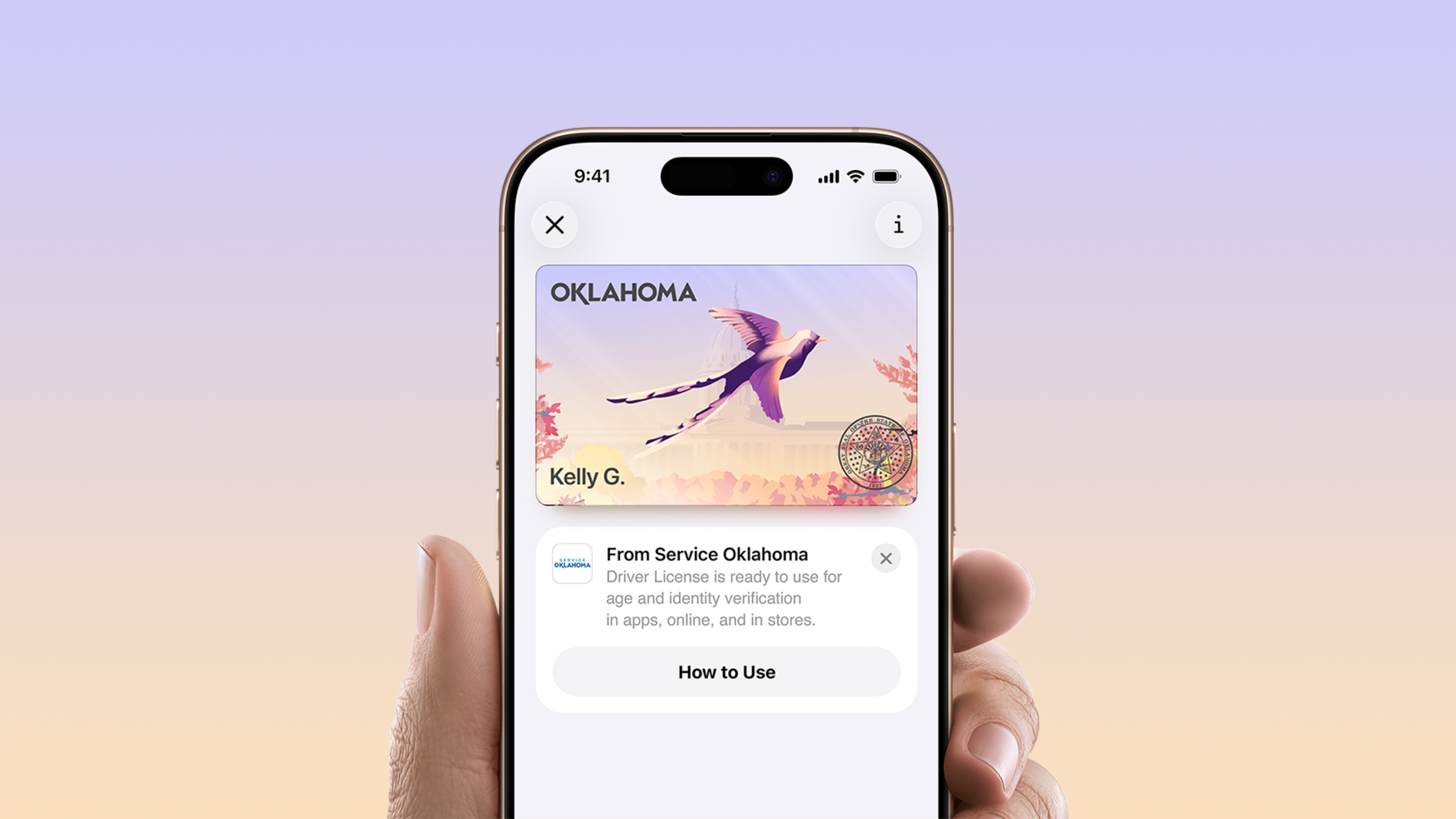 Oklahoma ID in Apple Wallet