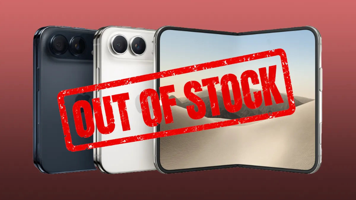 iPhone Duo with out of stock label ontop