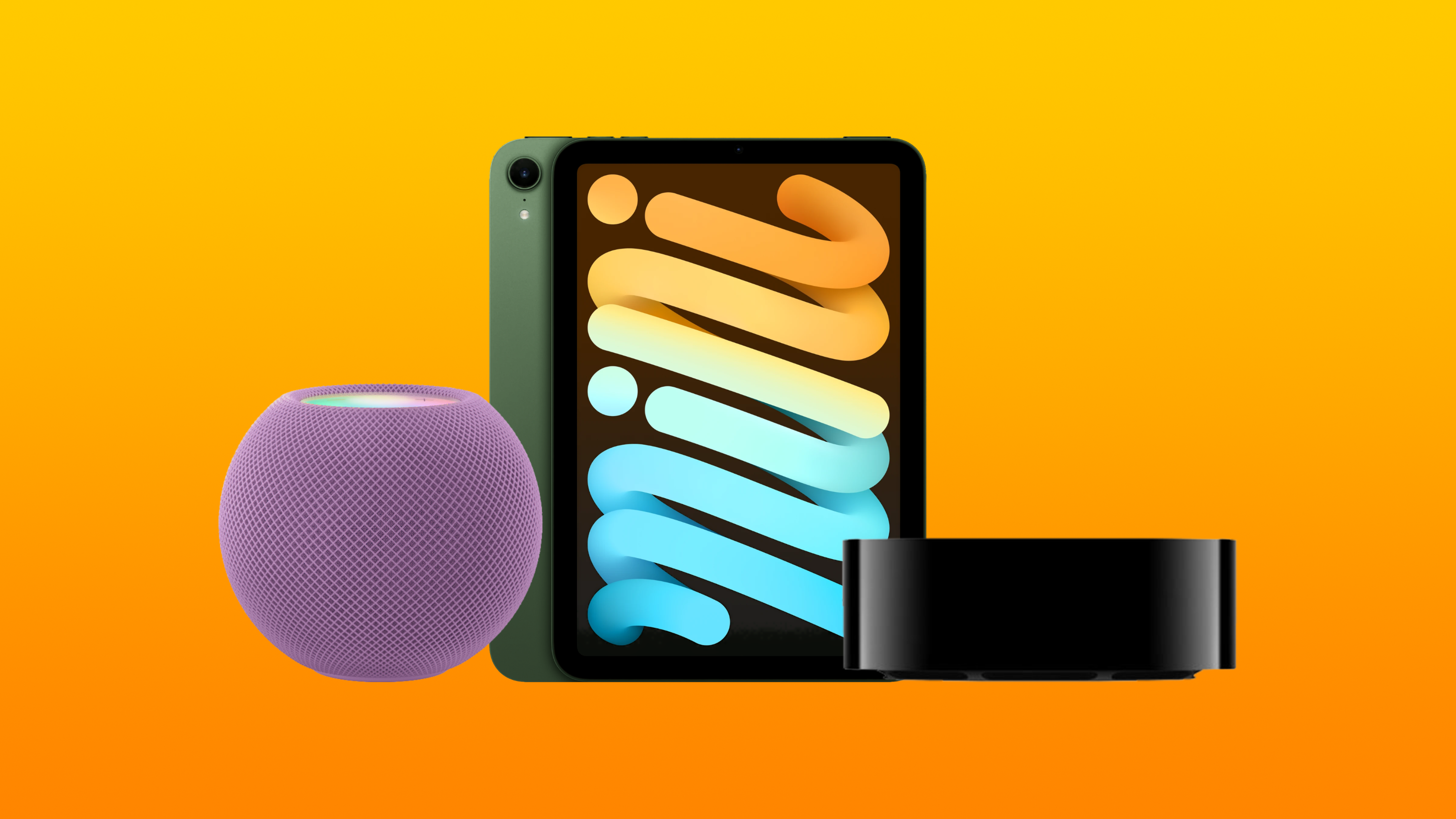 HomePod mini, iPad mini and Apple TV 4K