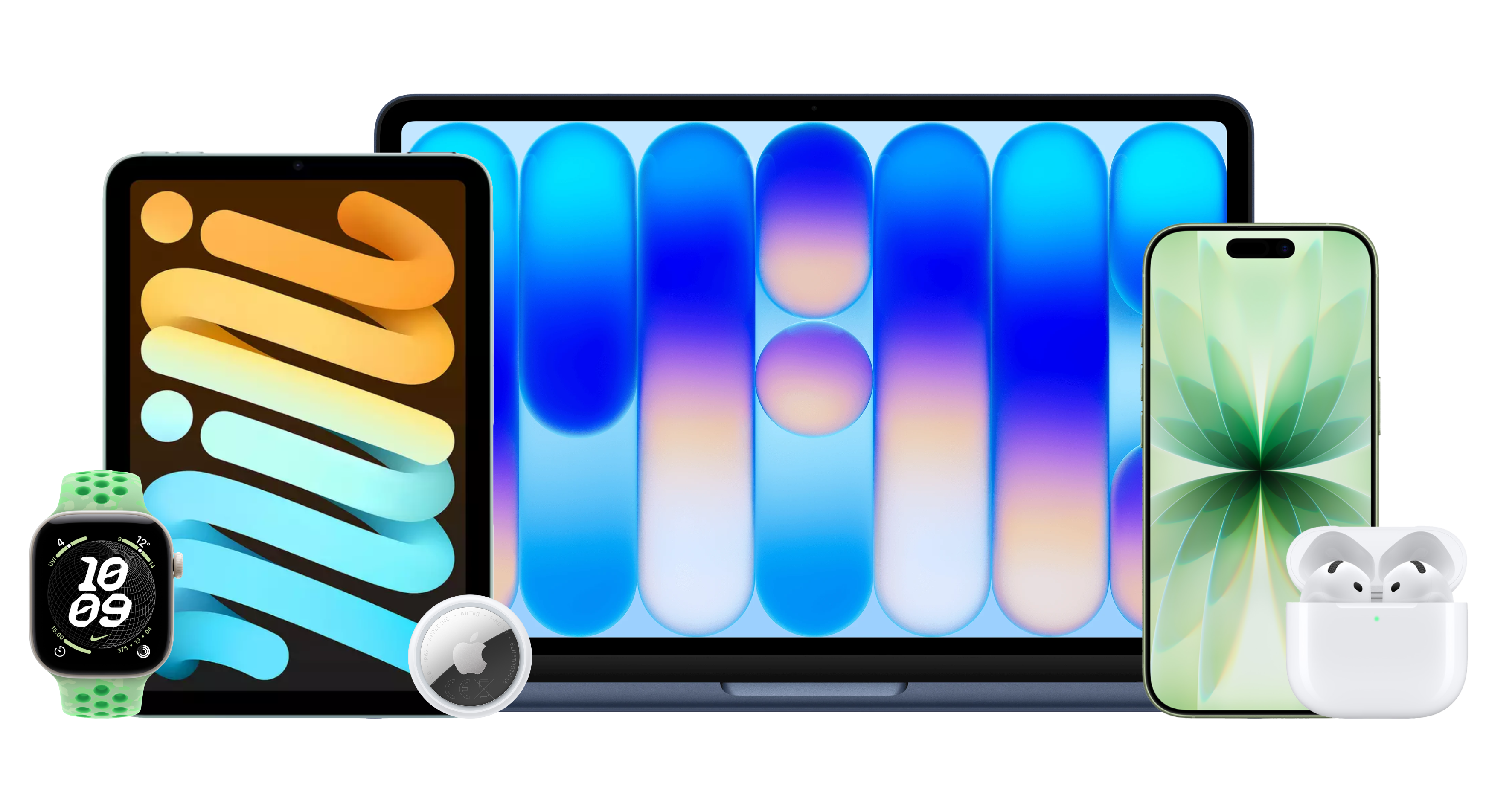 A collection of Apple devices