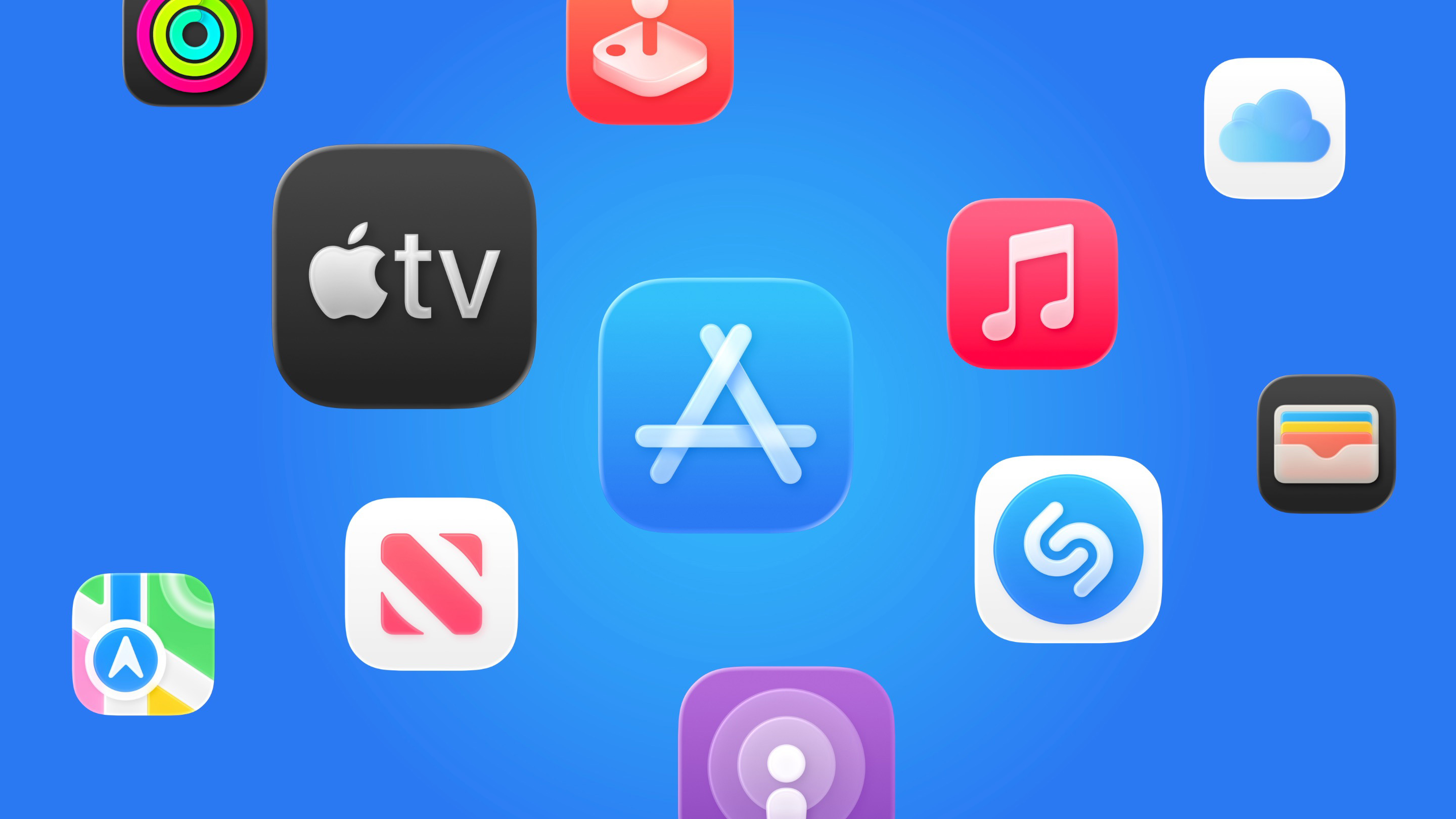 Apple services logos