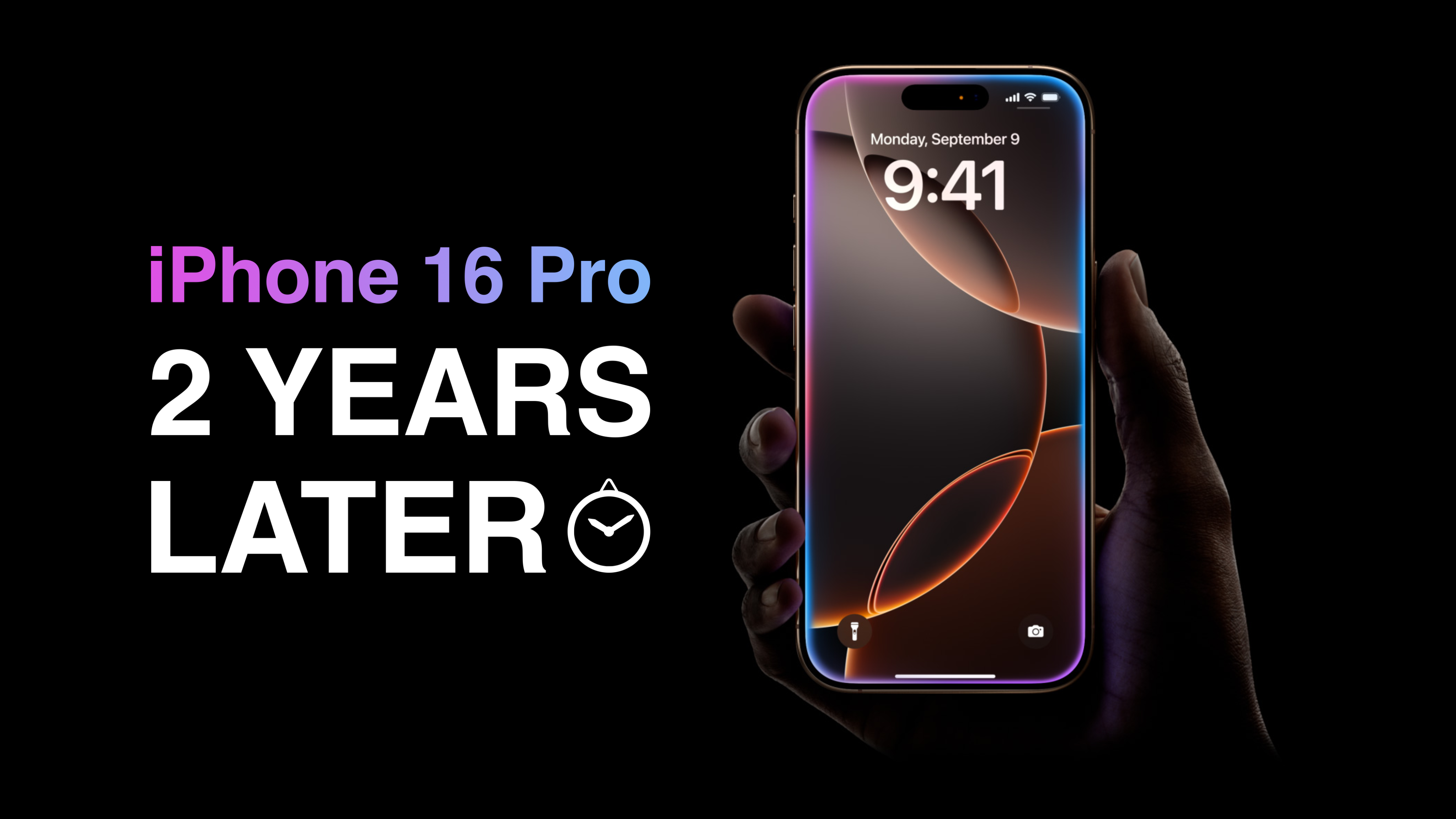 A person holding iPhone 16 Pro