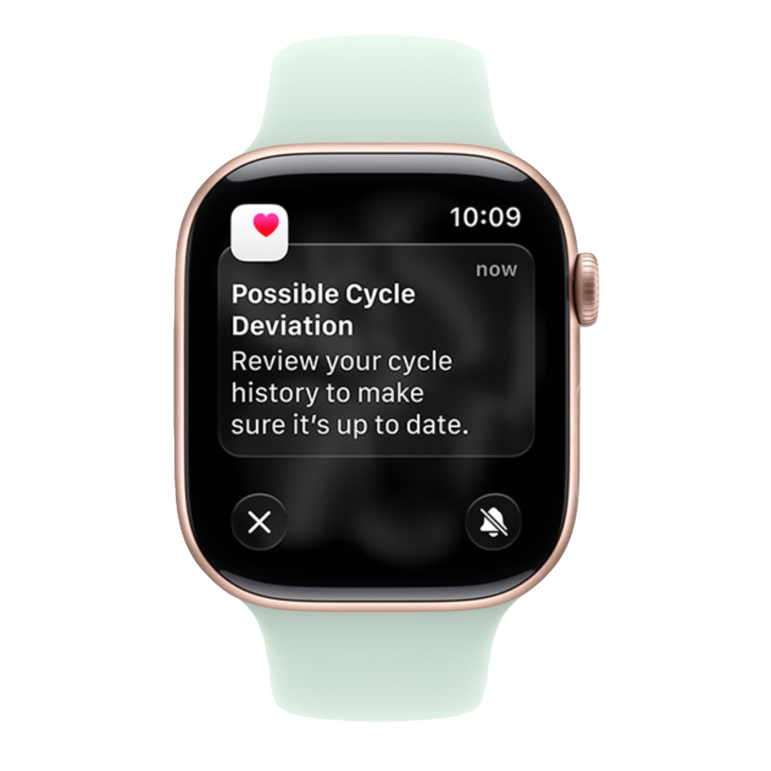 Cycle Tracking on an Apple Watch