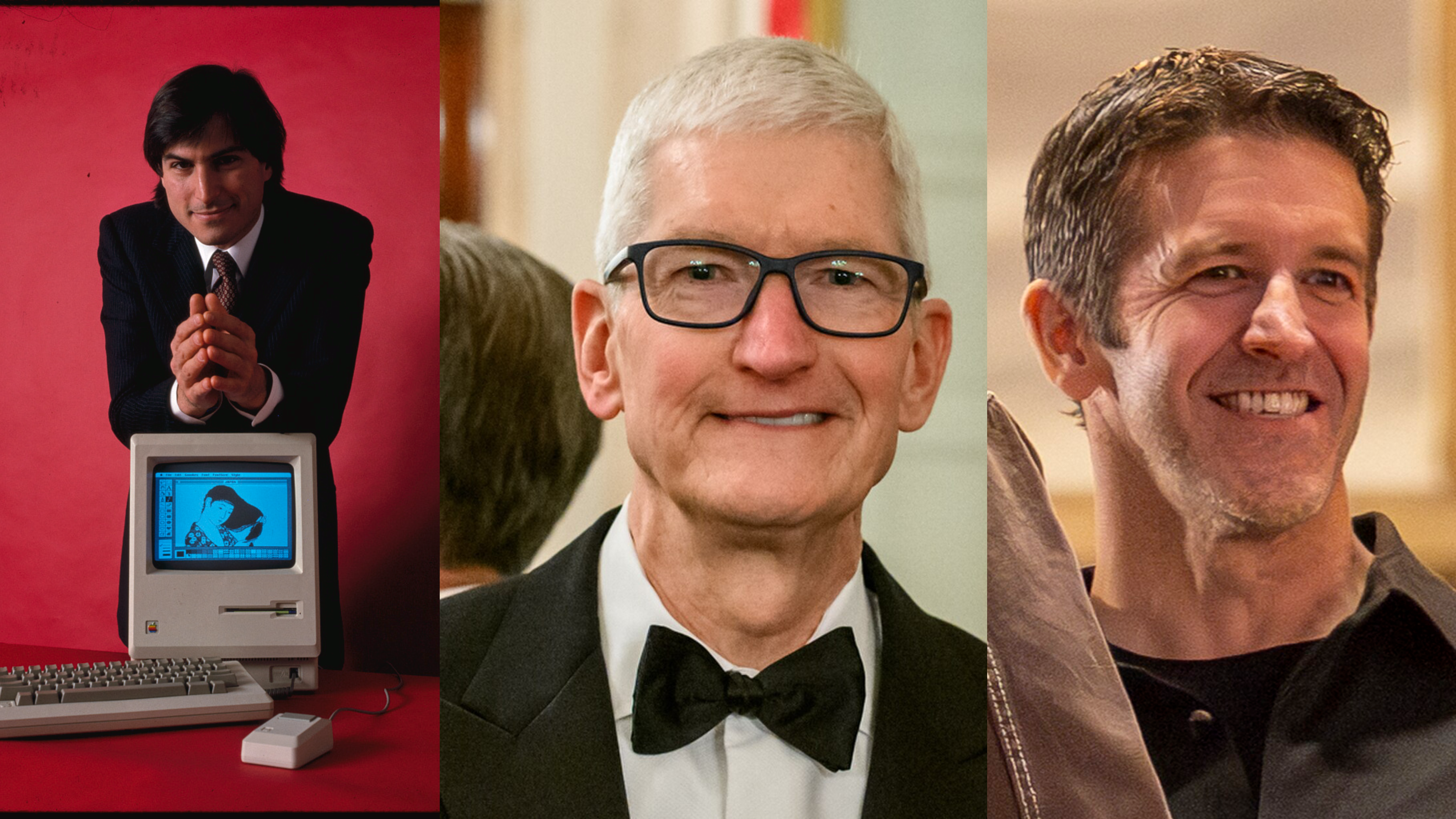 Steve Jobs, Tim Cook and John Ternus