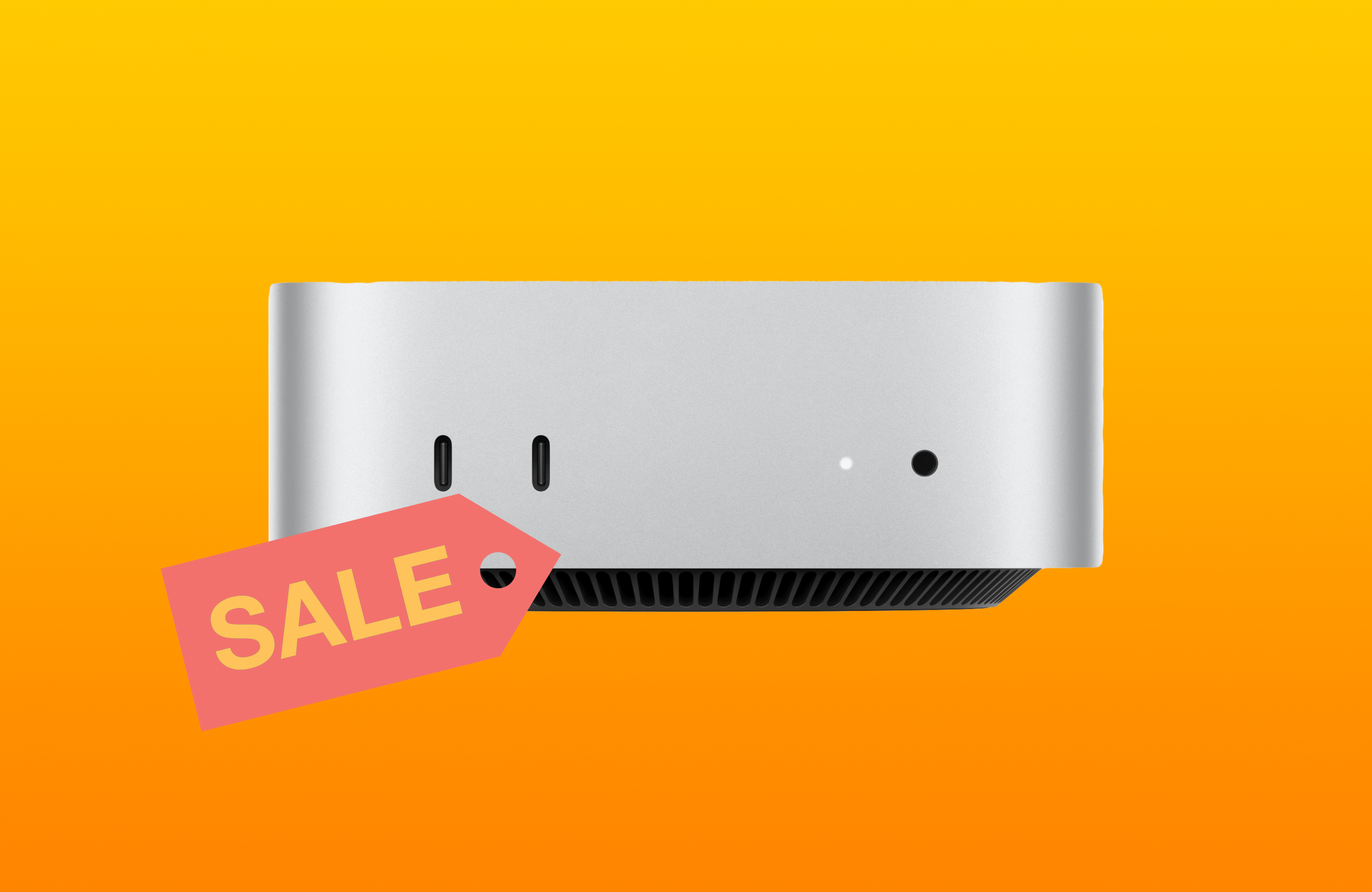 Mac mini with sale tag