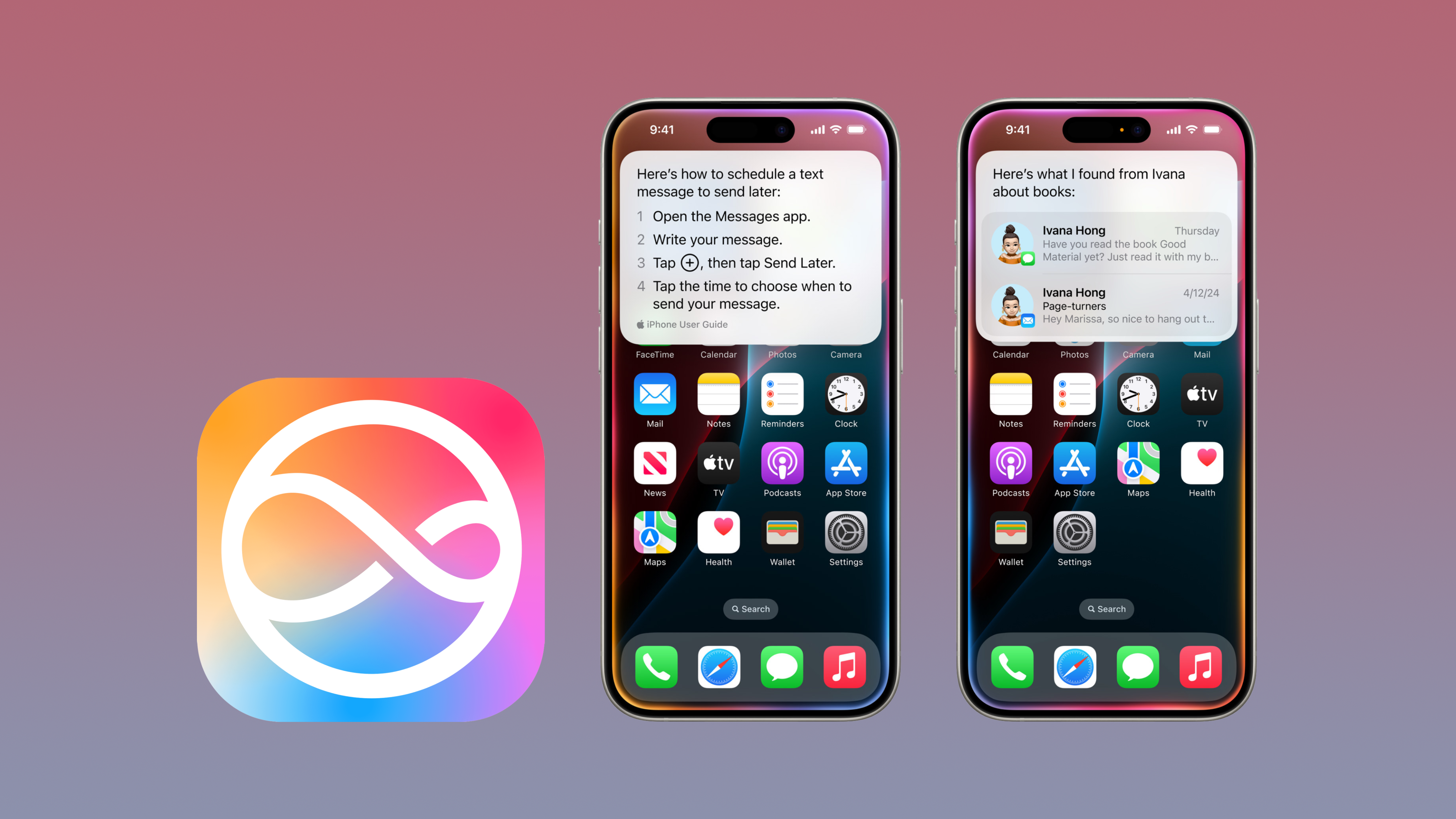 Apple Intelligence Siri Demo Screenshots