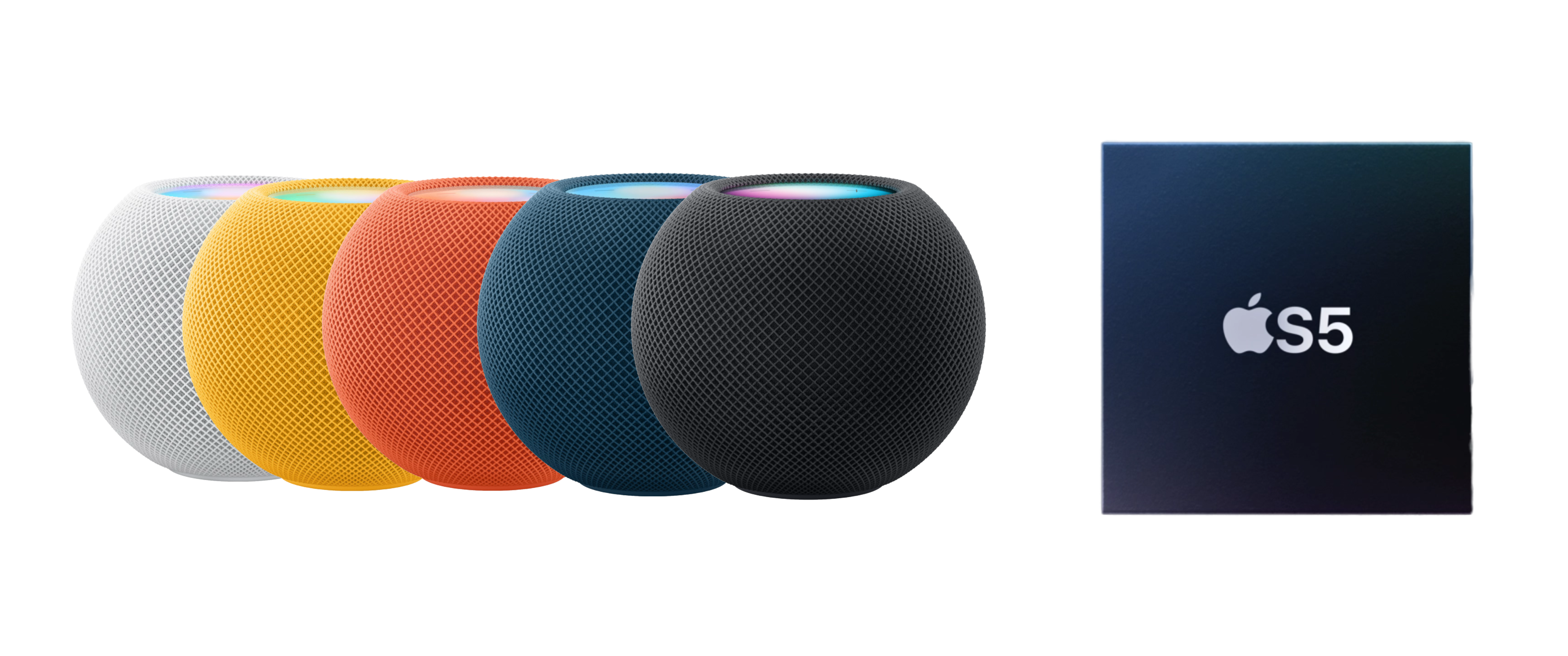 All HomePod mini colour variants & S5 chip