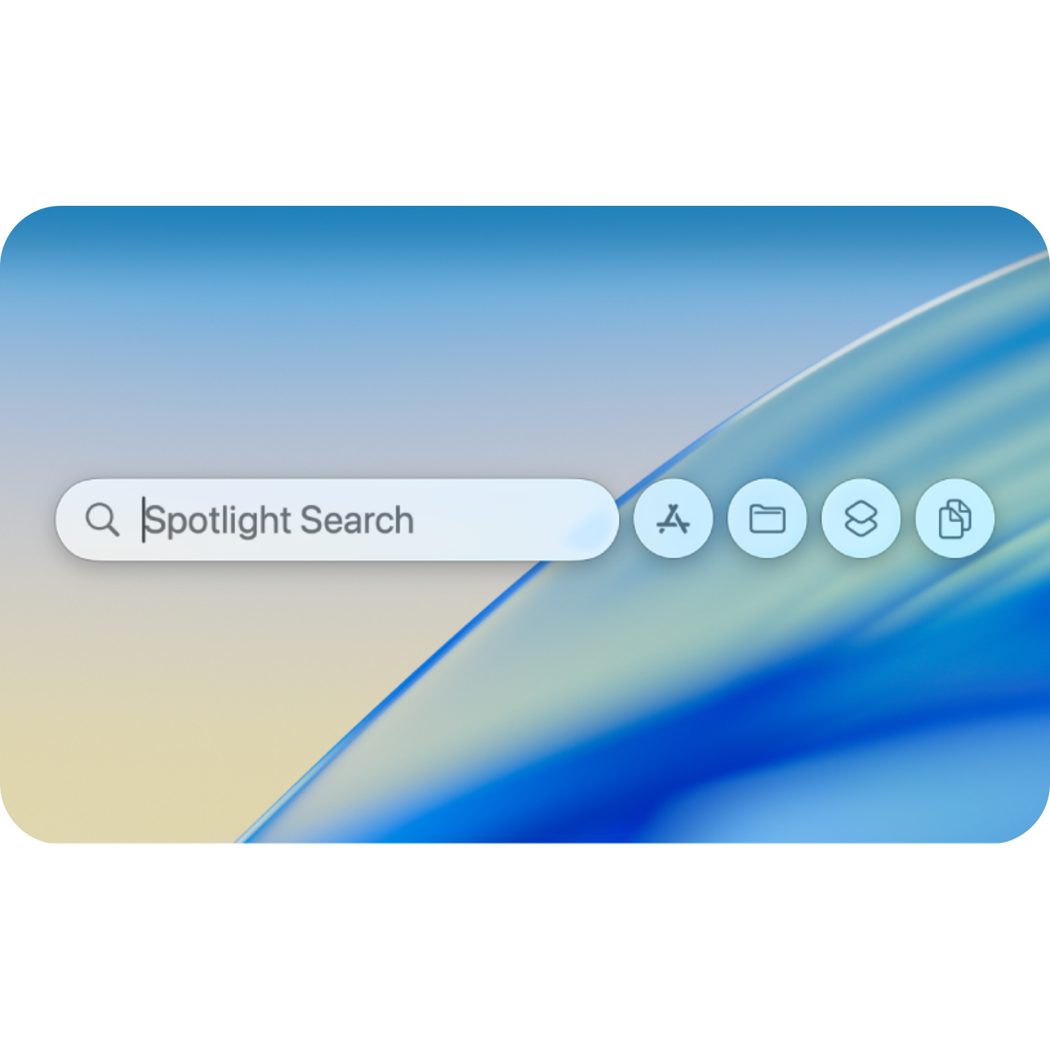 A screenshot of mac spotlight search