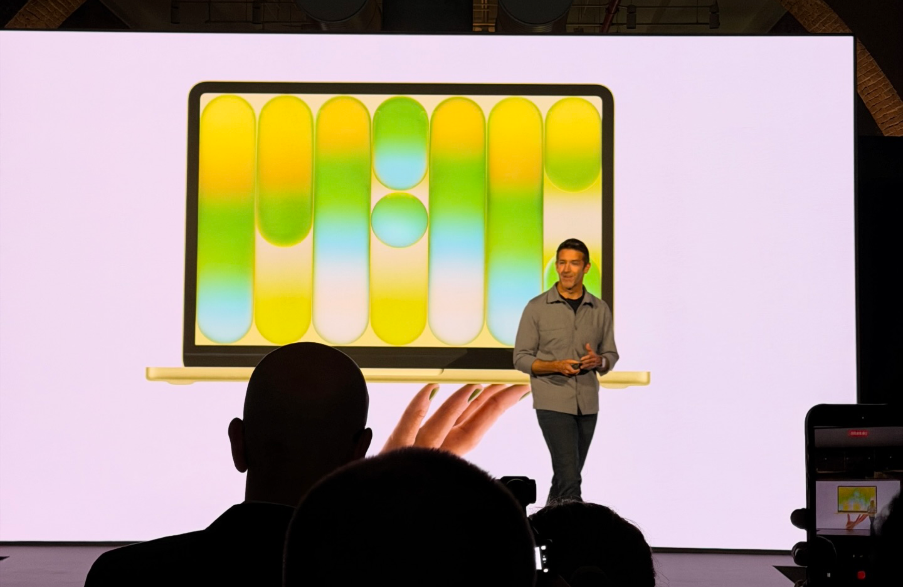 John Ternus on stage at MacBook Neo launch